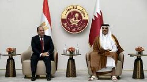ماذا قال أمير قطر للسيسي جلسة منفردة؟